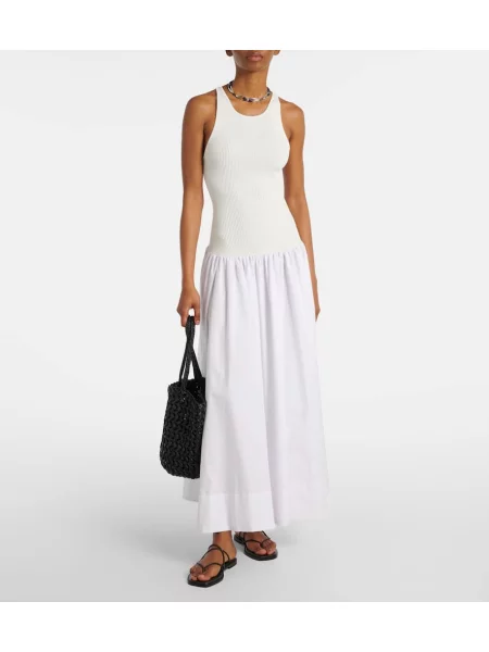 Rochie maxi Staud de costum alb