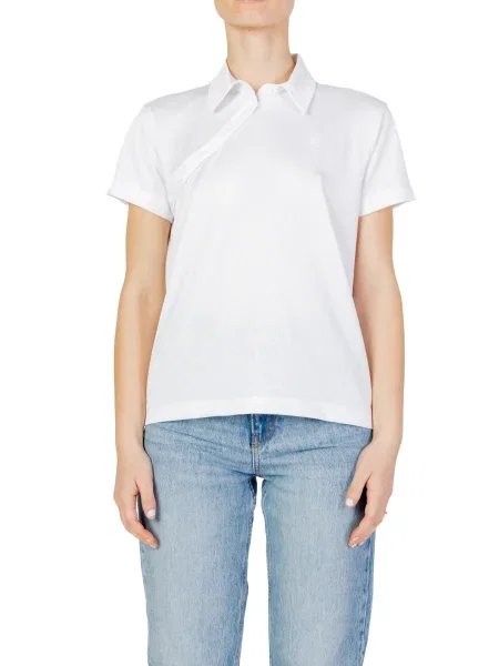 Polo Blauer z krótkim rękawem białe
