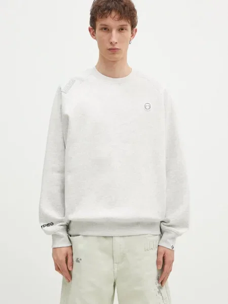 Свитер Aape с лого серый