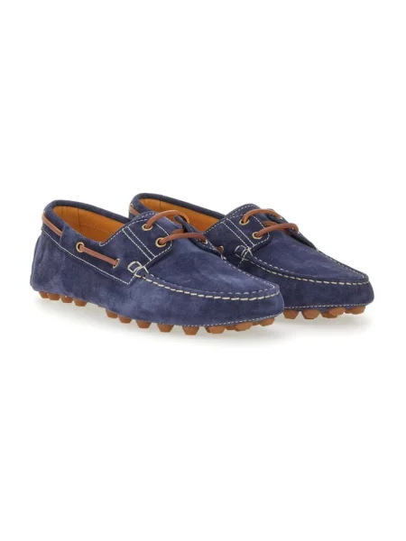 Półbuty Tod's zamszowe niebieskie