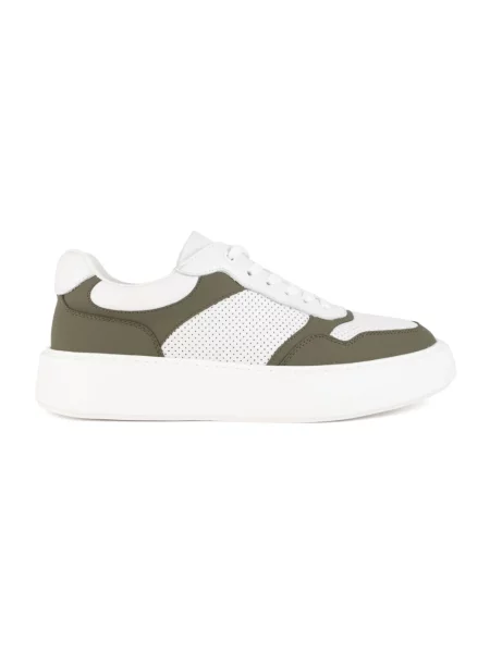 Sneakersy Sergio Moretti skórzane zielone