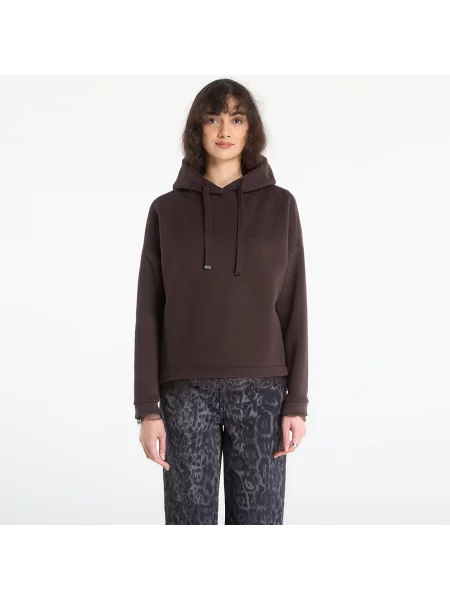 Суитшърт AllSaints Nia Lace Hoody Bottle Brown L кафяво