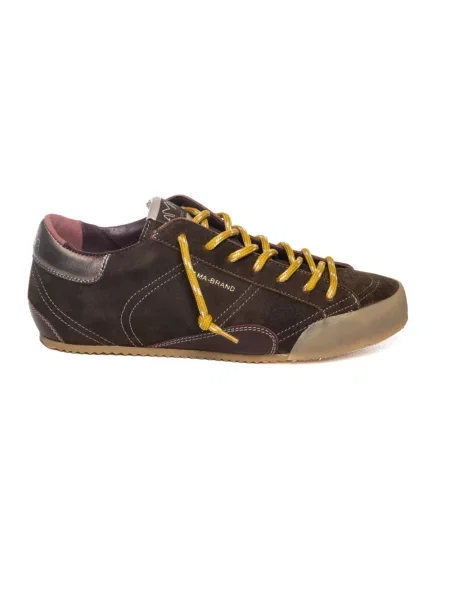 Sneakersy Ama Brand zamszowe brązowe