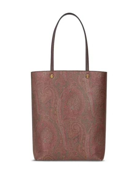 Geantă Etro cu imagine cu model paisley maro