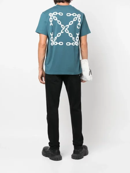 Μπλούζα Off-white με σχέδιο λευκό