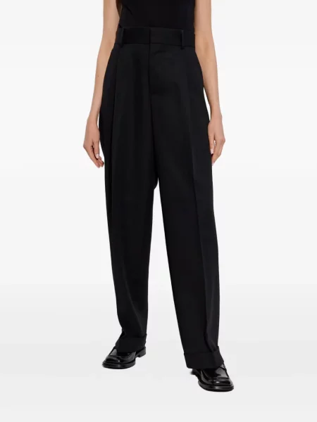 Pantaloni Dsquared2 de lână plisate negru