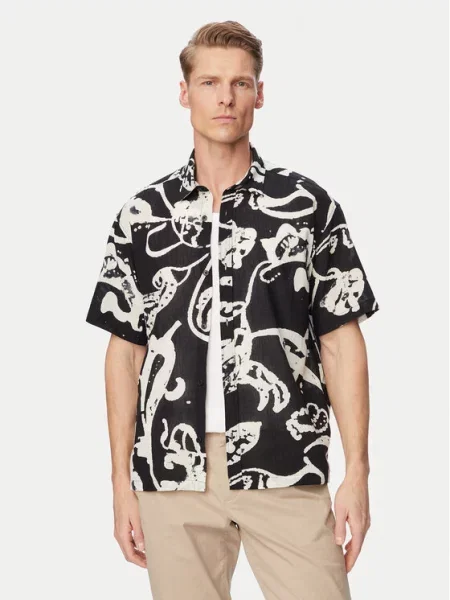 Jack & Jones Cămașă Montauk negru