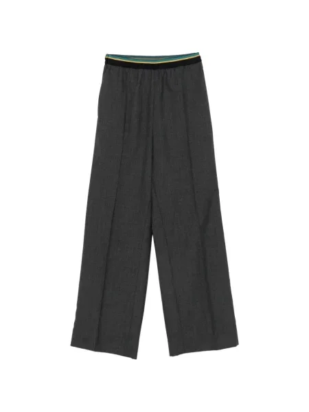 Pantaloni Plan C cu dungi gri