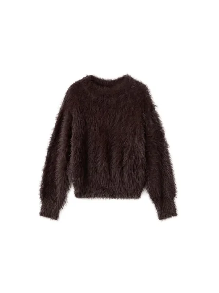 MANGO Pulover Toby ciocolatiu