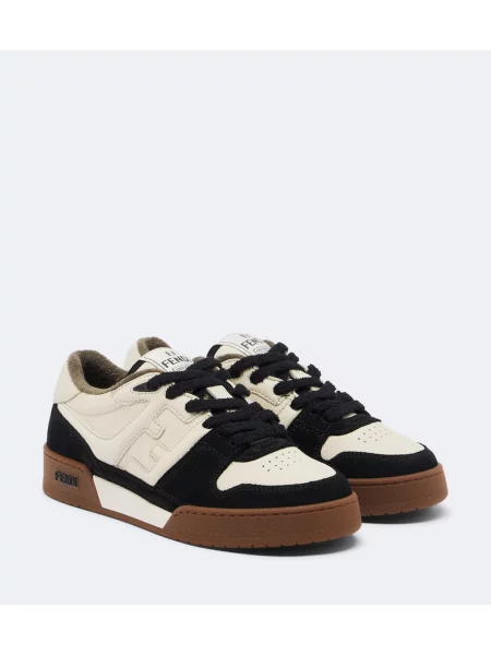 Sneakerși Fendi din piele negru