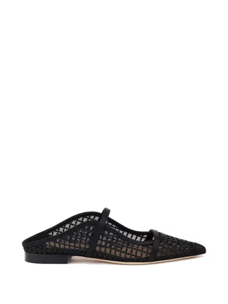 Papuci tip mules Malone Souliers cu paiete negru