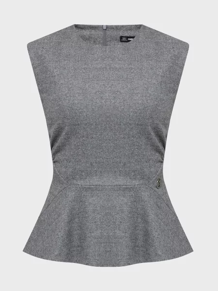 Фланелевий топ Karl Lagerfeld сірий