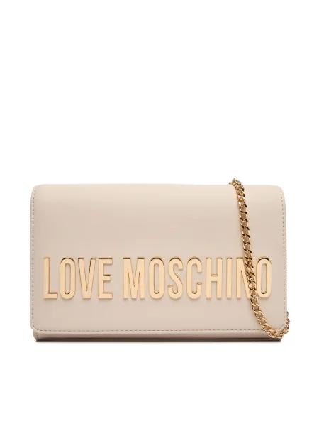 LOVE MOSCHINO Дамска чанта Екрю бежово