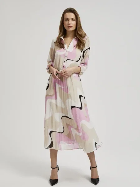 Sukienka midi Moodo garniturowa czarna