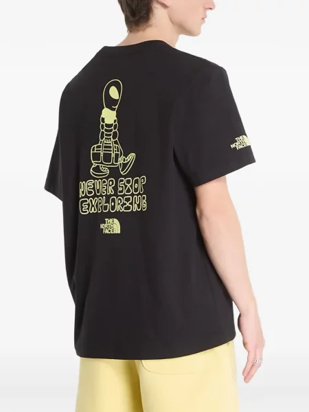 Tricou The North Face cu imagine negru