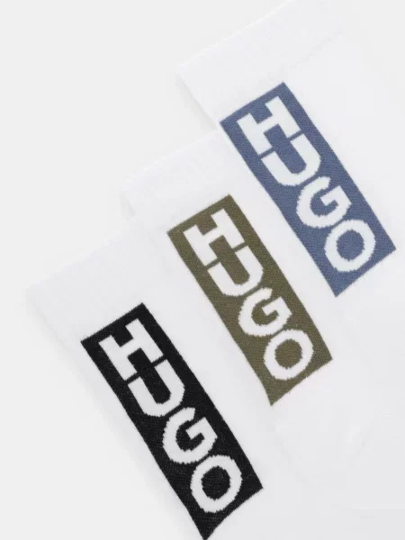 Шкарпетки HUGO 3P QS BACK LABEL CC білий