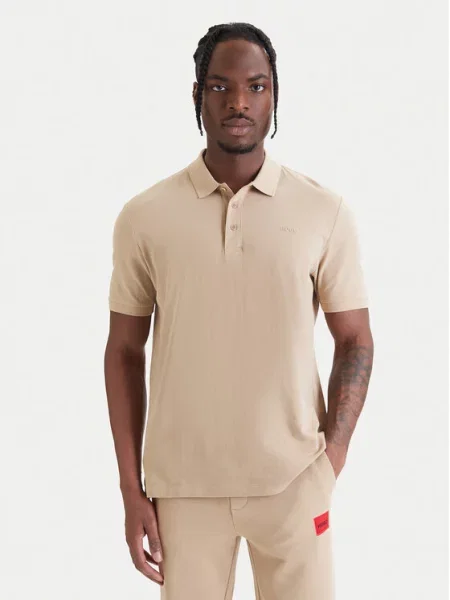 HUGO Tricou polo bej