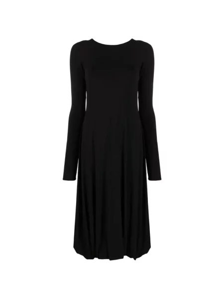 Sukienka midi Jil Sander z długim rękawem czarna