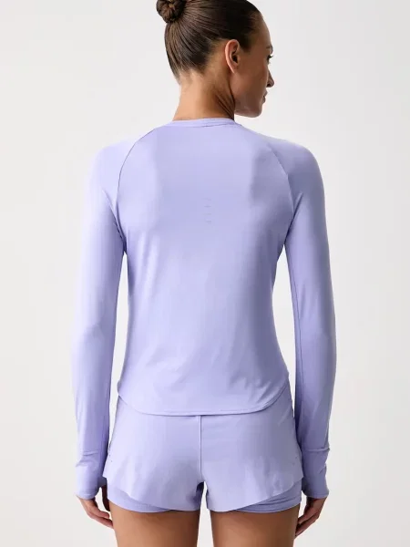 Nike longsleeve sportowy Swift Dri-FIT UV fioletowa