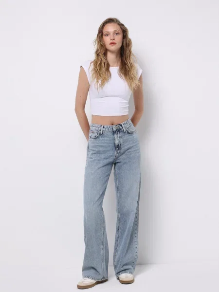 Джинси Colin’s комбінований верх синій