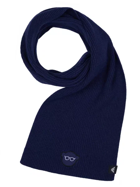 ARMANI Šal Emporio Armani Schal tamno plava