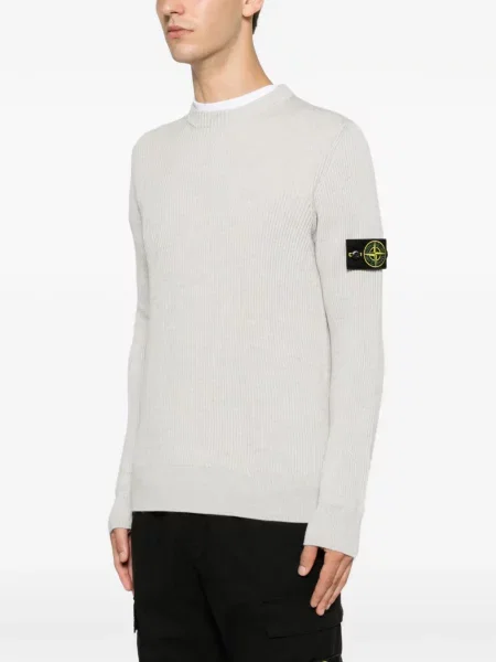 Pulover Stone Island cu strasuri gri