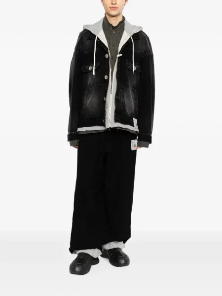 Pantaloni Maison Mihara Yasuhiro de lână negru
