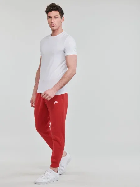 Pantaloni Nike din fleece roșu