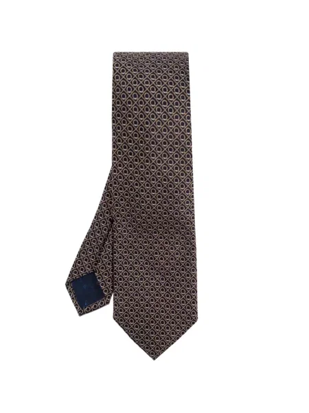 Cravată Ferragamo din jacard albastru
