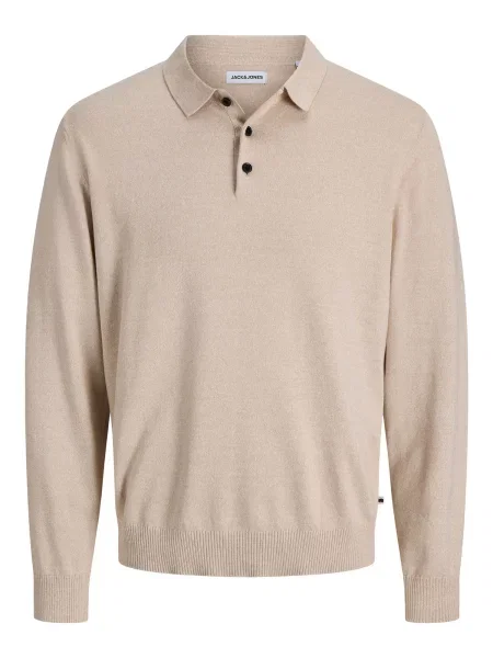 JACK & JONES Pulover JJEBasic' bej