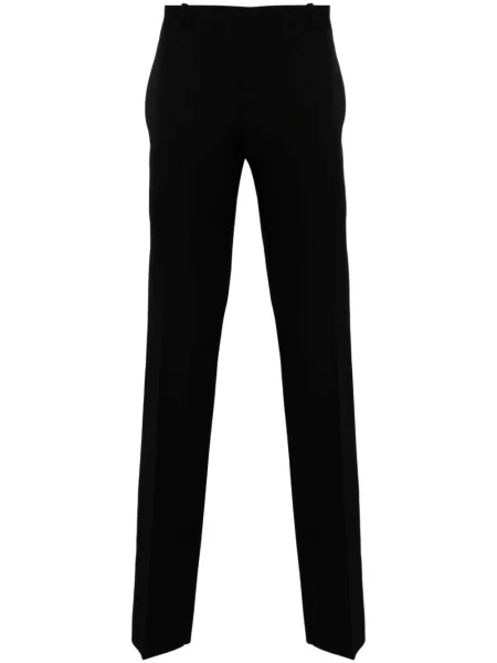 Pantaloni Alexander Mcqueen de lână negru