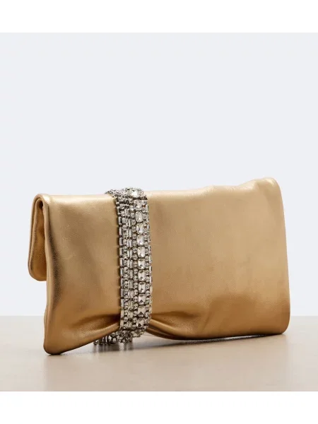 Geantă plic Jimmy Choo din piele