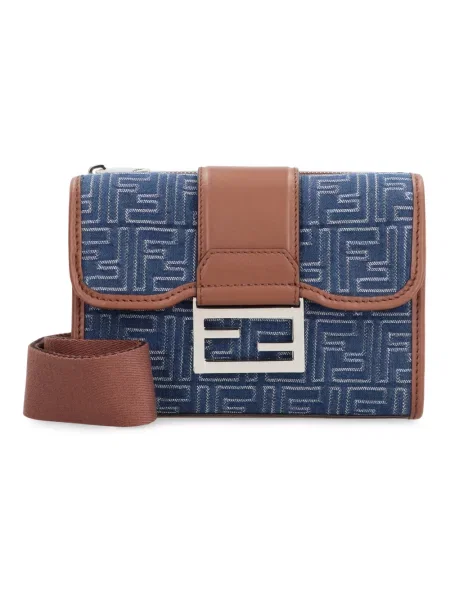 Torba Fendi Baguette niebieska