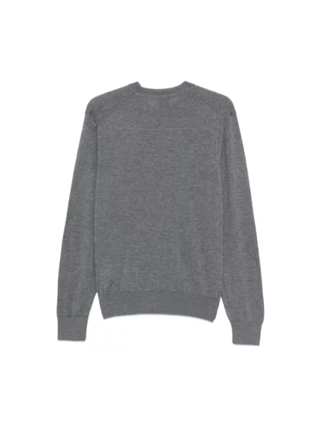 Sweter Boss wełniany szary