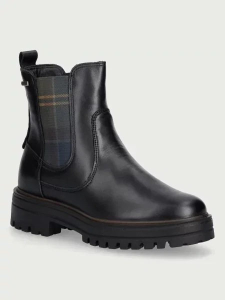 Barbour ghete scurte pentru femei din piele Amberley negru