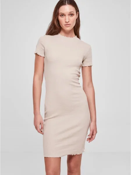 Rochie tip cămașă Urban Classics bej