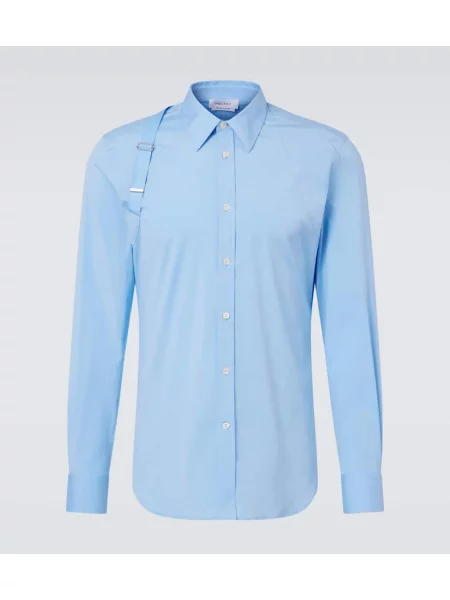 Cămașă Mcqueen din poplin albastru