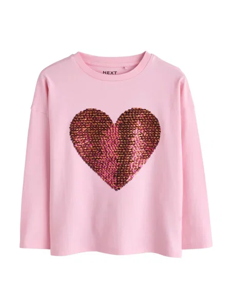 Next Tricou bronz / mov zmeură roz