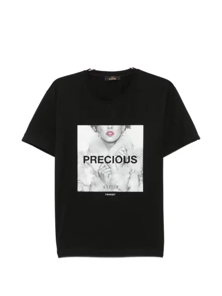 Tricou Twinset cu imagine negru