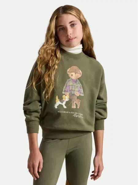 Детский свитшот Polo Ralph Lauren зеленый