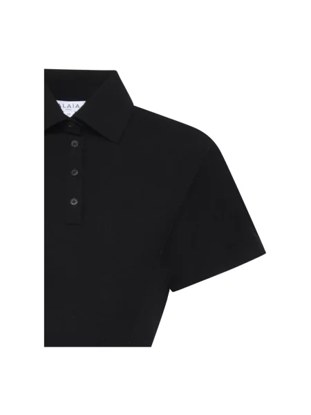 Sukienka koszulowa Alaïa czarna