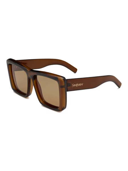 Okulary przeciwsłoneczne Saint Laurent brązowe