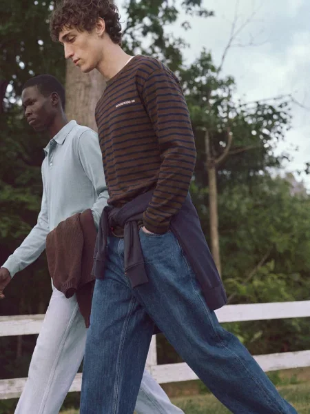 Koszulka w paski Teen S MANGO TEEN brązowy