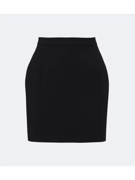 Fustă Alessandra Rich de lână negru