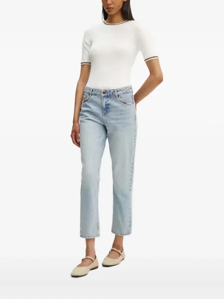 Koszulka A.l.c. prążkowana biała