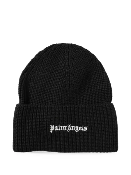 Căciulă Palm Angels cu broderie negru