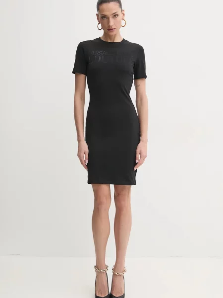 Versace Jeans Couture sukienka mini dopasowana czarny