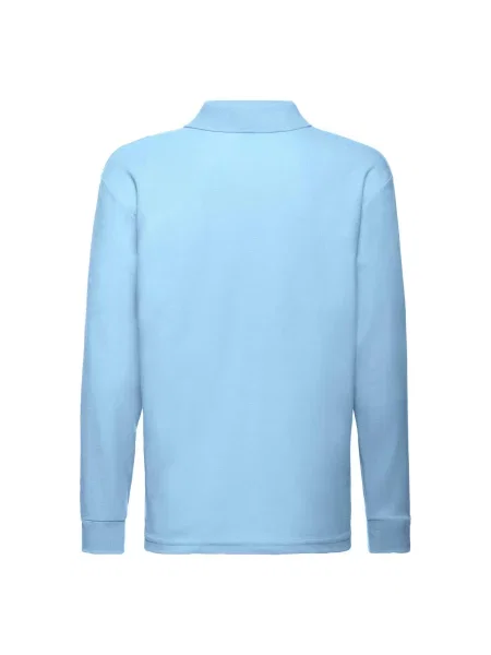 Tricou polo copii Fruit Of The Loom albastru