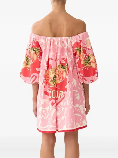 Rochie mini Camilla de costum roz