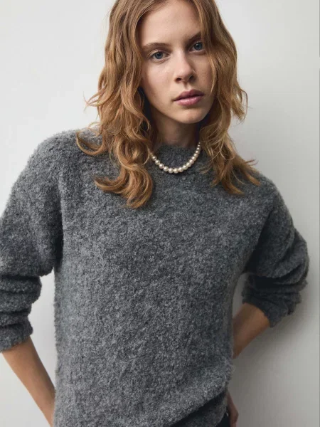 Джемпер MANGO сірий